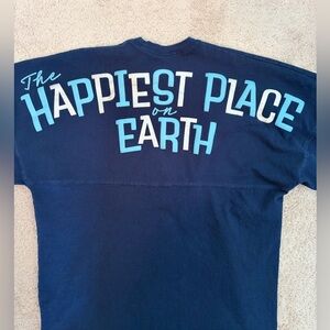 Disneyland Spirit Jersey Adult Size Small Happiest Place on Earth‎ Navy Blue